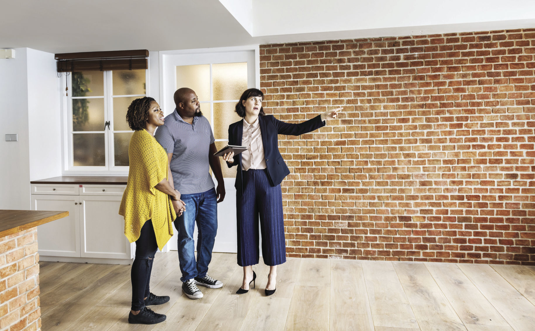 Black couple buy new house